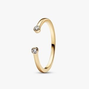 Pandora Era Bezel Lab-Grown Diamond Open Ring0.07 ct TW, 14k gold
